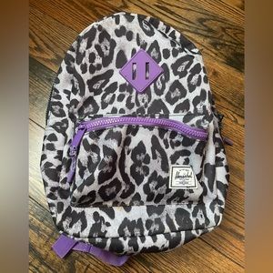 Hershel purple cheetah kids backpack